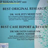 Congratulations for winning the best original research and case report!