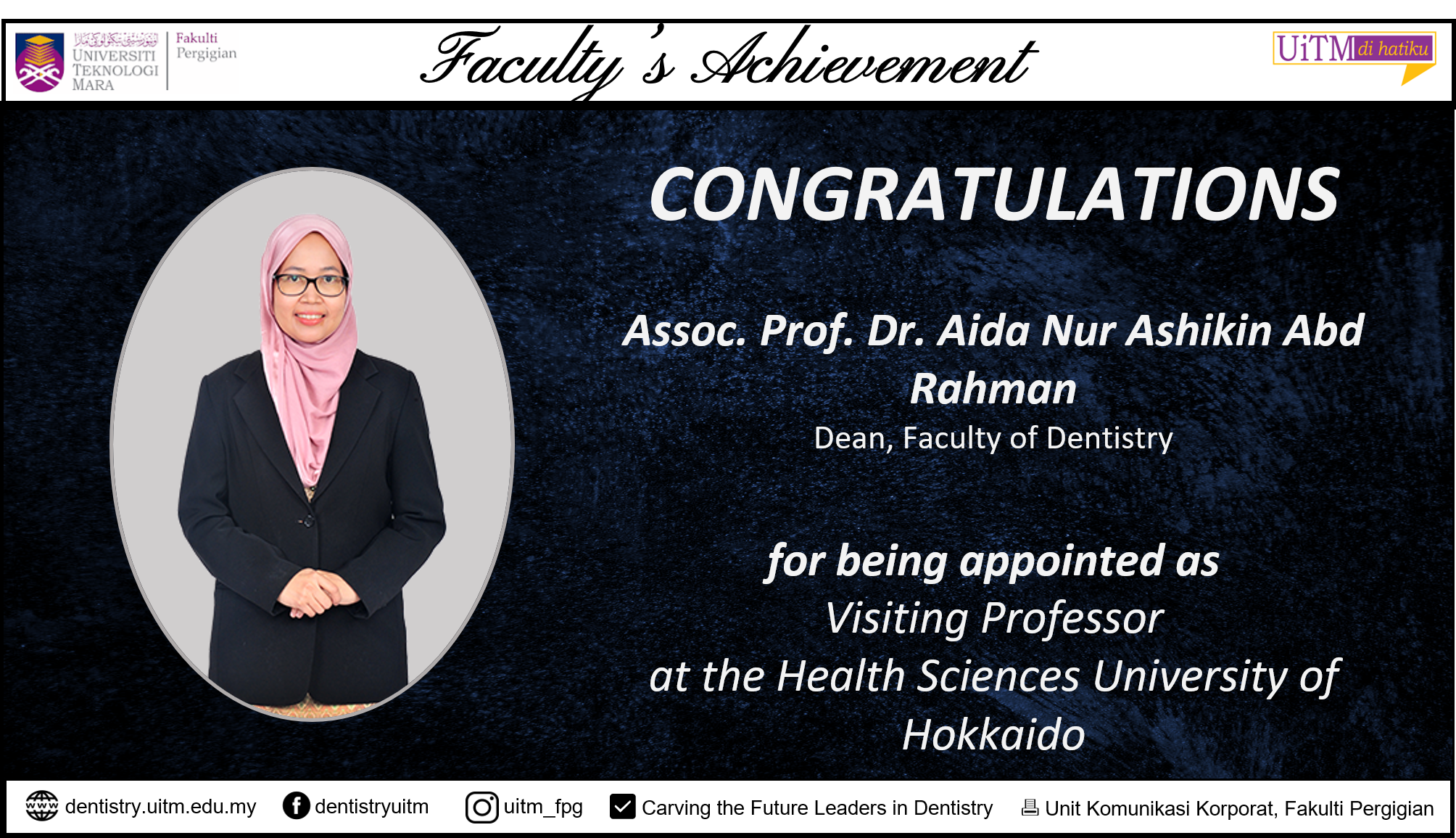 Prof Dr Aida Nur Ashikin Abd Rahman