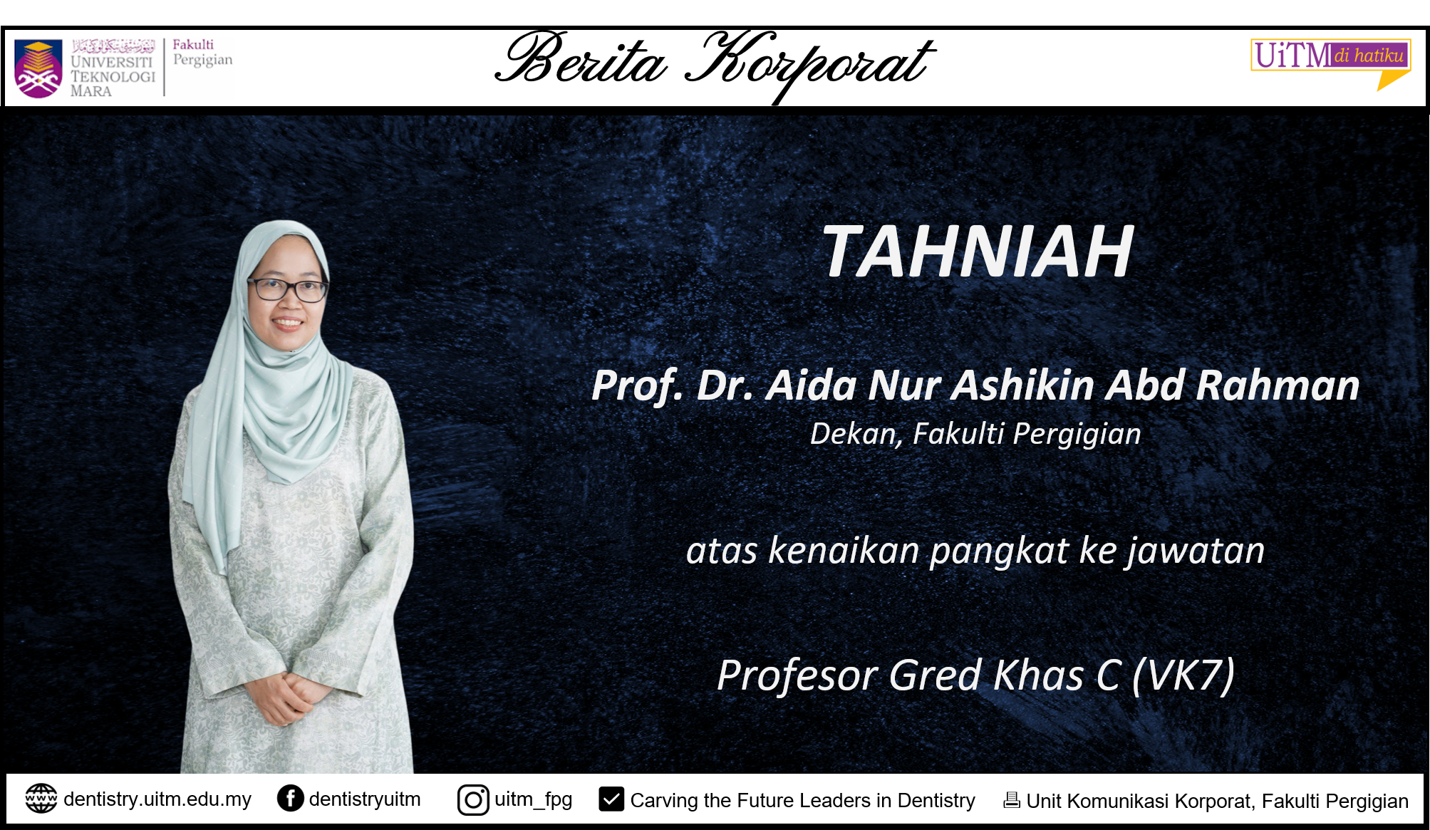 Prof. Dr Aida Nur Ashikin Abd Rahman